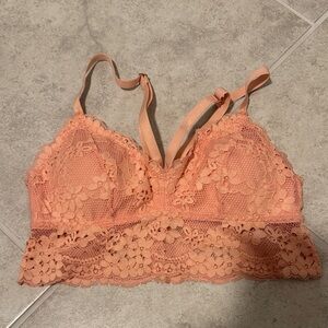 Lace Bralette in Peach